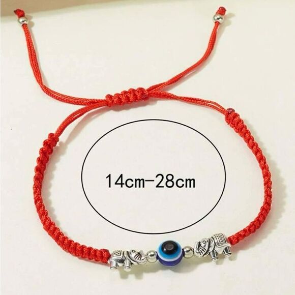5 for $25  Evil Eye 🧿 Elephants 🐘 String Bracelet - Picture 2 of 6